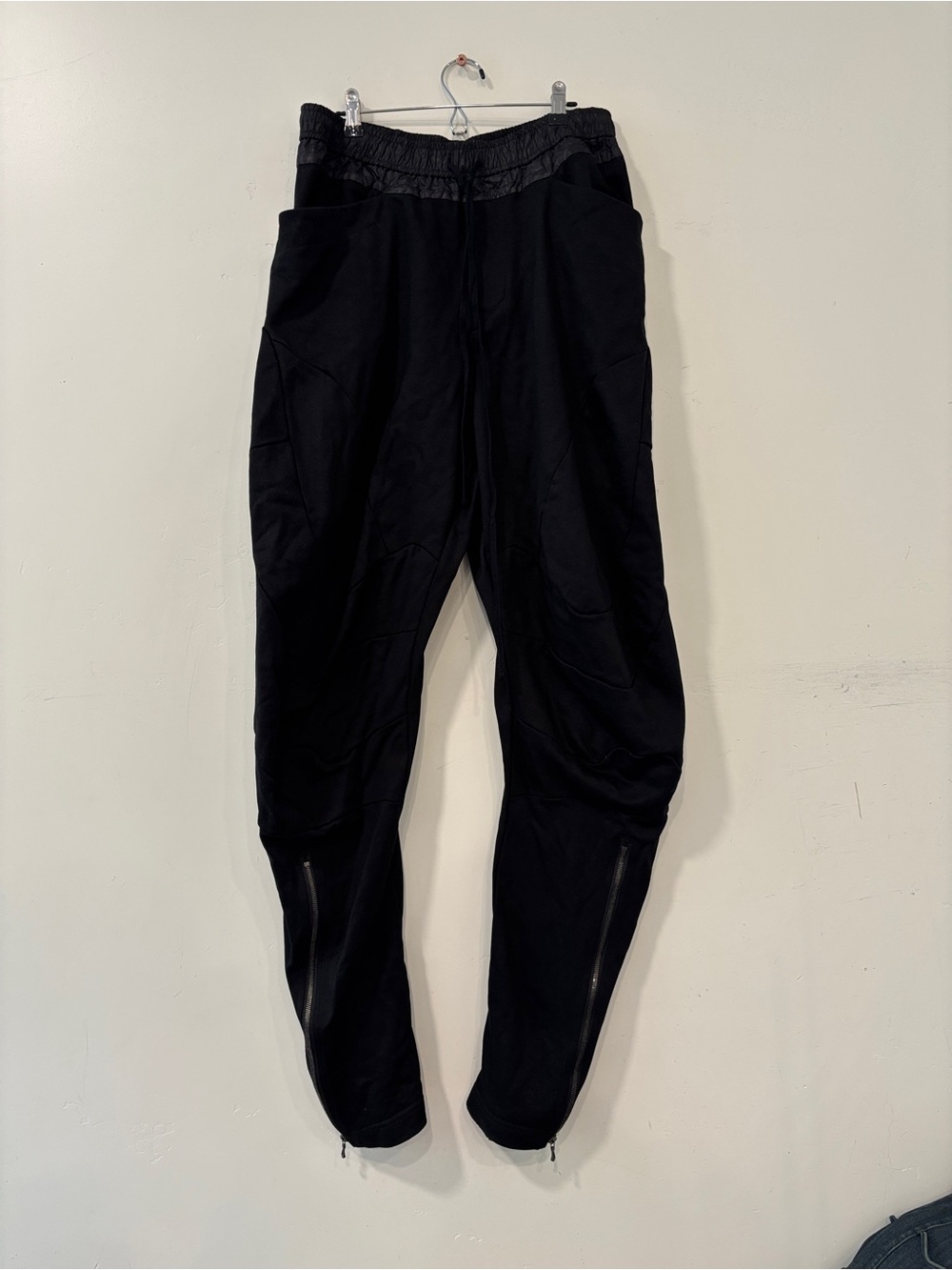 Julius 7 Black Coating Cotton Sweat Elytra Joggers Pants Sz 4 Made In Japan